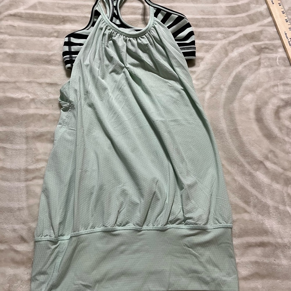 Lululemon Mint Green Athletic Tank Top
